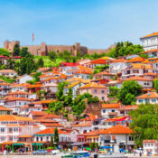 view over Macedonian city
