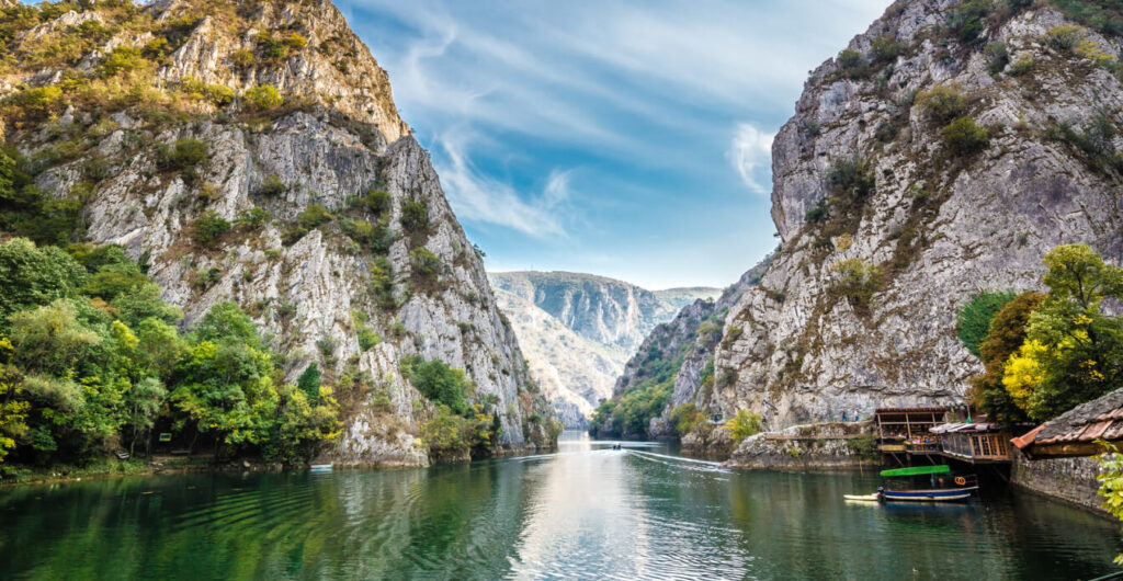 river flowing through Matca Canyon