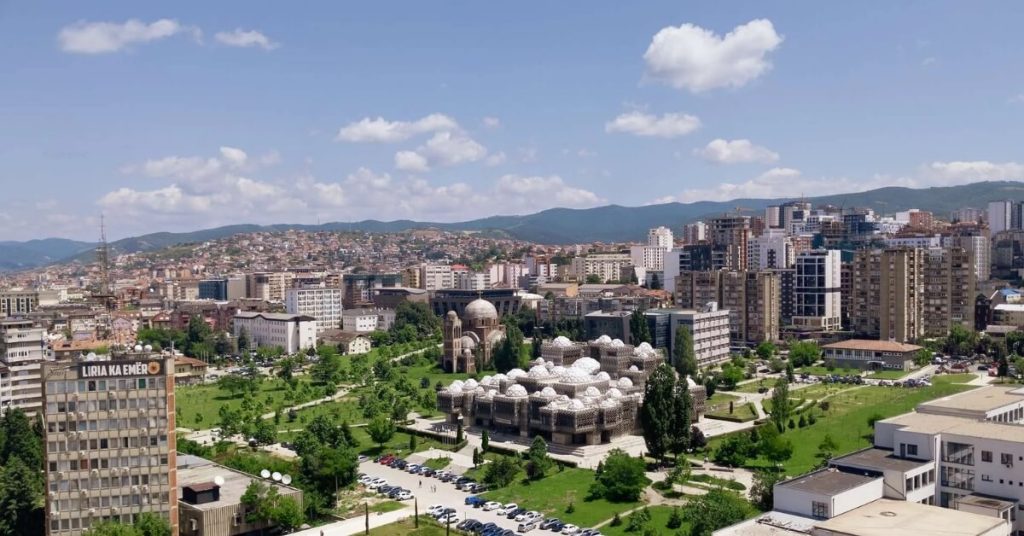 view over Pristina