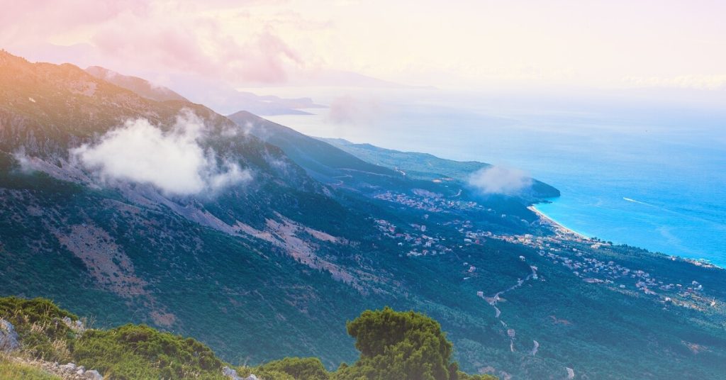 view from Llogara Pass