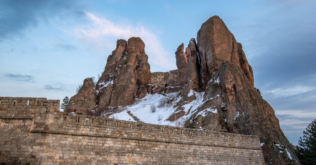 Belogradchik fortress in winter