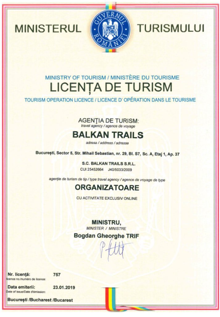balkan trails romanian licence