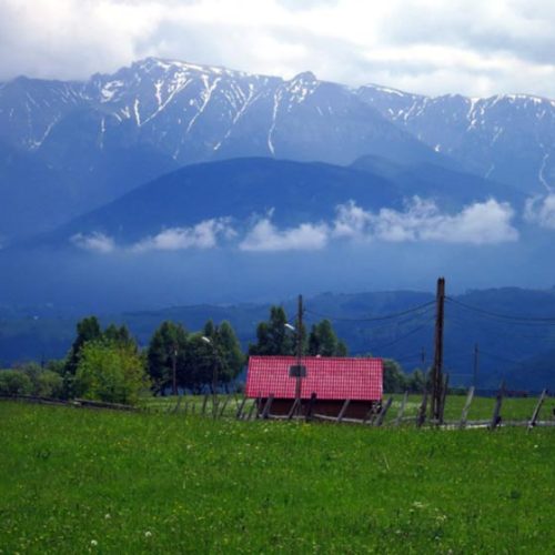 romania village in the mountains